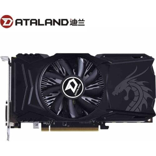DATALAND RX560D 4GB Graphics Cards GPU For AMD Radeon RX 560 4GB RX560 D RX 560D Video Card DVI DVI-D Computer Game Map Used