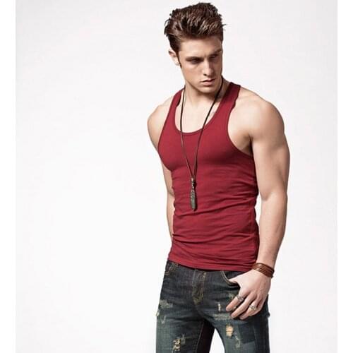 New spring and summer 2021 modal vest elastic code - mens shirt mens clothing