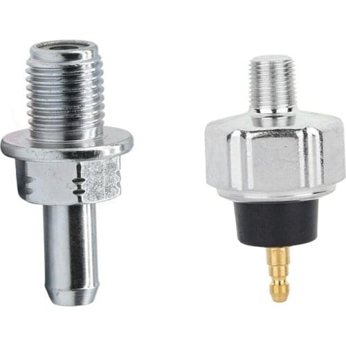 1pcs Car Positive Crankcase Ventilation Check Valve Exhaust Valve & 1pcs Oil Pressure Switch Sending Unit Sensor