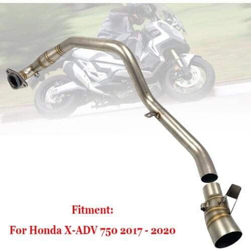 51mmm Slip on Modified Adapter + Exhaust Escape Header Front Link Pipe Connecting Muffler For Honda X-ADV 750 XADV750 X ADV