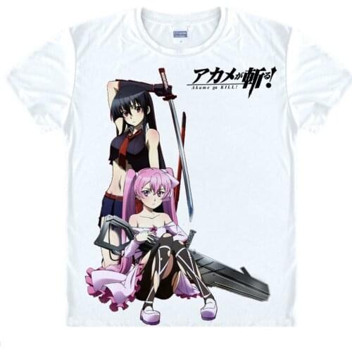 Akame ga Kill T-shirts kawaii Japanese Anime t shirt Manga Shirt Cute Cartoon Comic Esdeath Cosplay shirts 40779575059 tee 216
