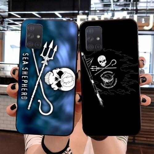 YJZFDYRM Sea Shepherd Whale Wars Anti Whaling Phone Cover for Samsung S20 plus Ultra S6 S7 edge S8 S9 plus S10 5G lite 2020