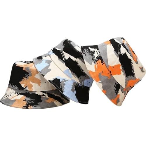 LDSLYJR Cotton Graffiti Bucket Hat Fisherman Hat Outdoor Travel Hat Sun Cap Hats for Men and Women 341