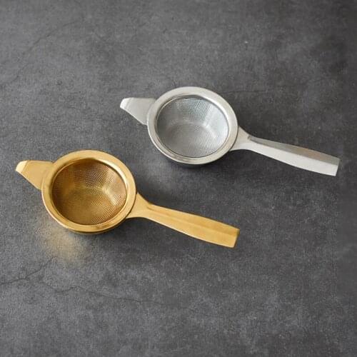 Reusable Stainless Steel Tea Infuser Basket Fine Mesh Tea Strainer With 2 Handles Saucer Tea and Coffee Filters LX9344