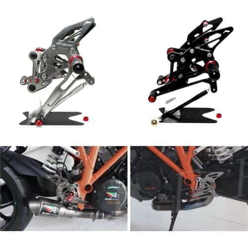 CNC Adjustable Rearsets Footrests Foot Rest Pegs Set For KTM 1290 Super Duke R/GT 2014 2015 2016 2017 2018 2019 2020