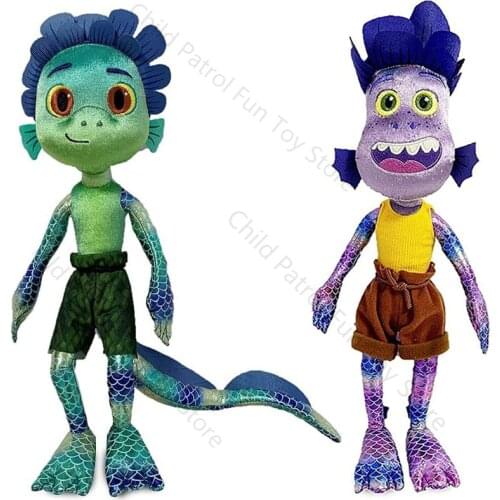 45cm New Disney Luca Alberto Sea Monster Plush Toys Cartoon Anime Figures Stuffed Plush Toys Dolls Kids Boys Girls Birthday Gift