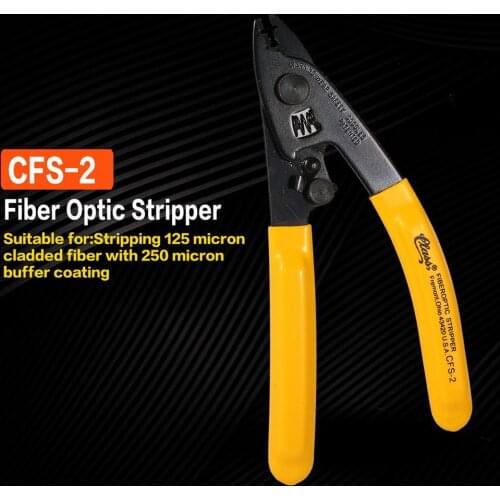 New CFS-2 Fiber Optic Stripper 2 Holes Fiber Cable Stripper Optical Fiber Wire Stripping Pliers Miller Forceps Fiber Optic Tool