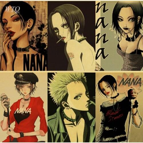 Anime Posters NANA Osaki Nana Komatsu Nana Retro Poster Canvas Painting Wall Art Picture Photos for Childrens Room Home Decor