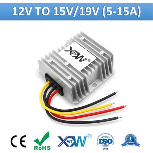 DC DC 12v to 15v 19v 5A 6A 8A 10A 15A Aluminum IP67 Waterproof Step Up Boost Power Converter 15 19 Volt Voltage Regulator