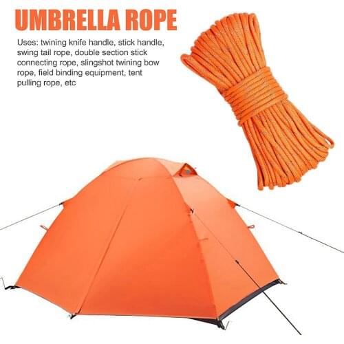 20m Strong&Durable Survival Paracord Luminous Rope For Camping Hiking Tent Rope 550 9 Core Outdoor Climbing Rope Lanyard Tool