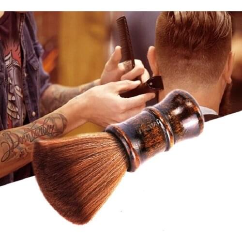 1pcs Professional Soft Black Neck Face Duster Brushes Barber Hair Clean Hairbrush Salon Cutting Hairdressing Styling Makeup Tool