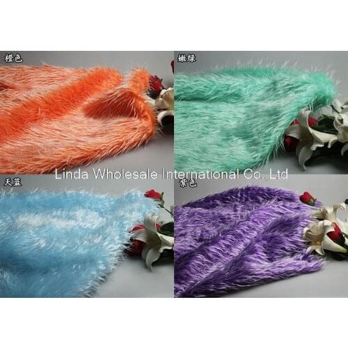 Multicolor plush cloth cospaly fur,Decoration, interior decoration carpet material,faux fur fabric,150cm*50cm/pcs