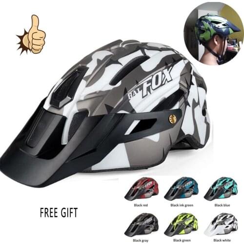 BATFOX In-mold MTB Road Cycling Helmet for Men Women Racing Bicycle Helmet with Light Ultralight Helmet Sport Safety Equipment