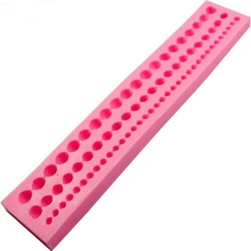 Sugarcraft Fondant Cake Silicone Mold Resin Pearl String Moulds Manual Baking Cake Decorating Tools