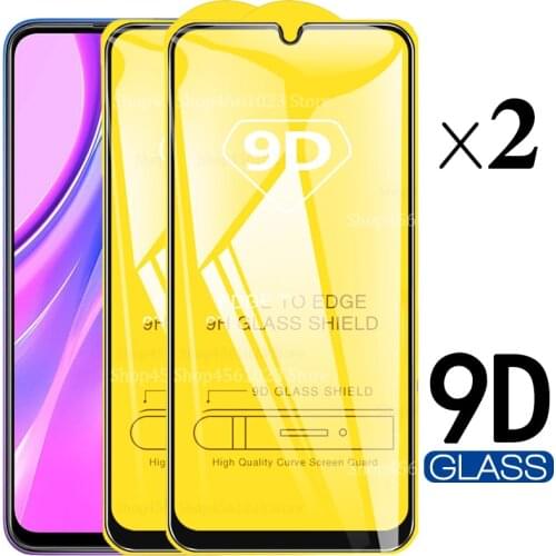 2Pcs 9D Screen Protector Tempered Glass For Xiaomi Mi Redmi 9 9a 9c Redmi9 a c Red mi 9 9A 9C 2020 Armored Film 6.53" Full Cover