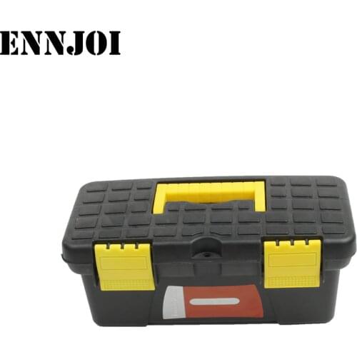 10" Multi-Function Toolbox Home Vehicle Maintenance Hand-Held Art Portable Hardware Storage Box Repair Tool Box Case 25x12x10cm