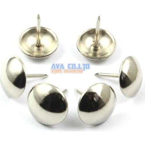 100 Pieces 16x20mm Silver Upholstery Tacks Nails