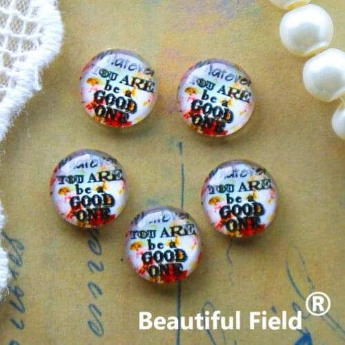 12mm 25mm 14mm 16mm 18mm 20mm Photo Glass Cabochons Round Cameo Set Handmade Settings Letter 06