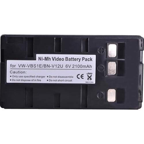 1Pc 2100mAh BN-V12U VW-VBS1E Camera Battery for JVC BN-V11U BN-V12 BN-V14U BN-V15 BN-V18U BN-V20 BN-V20U BN-V20US BN-V22 BN-V22U