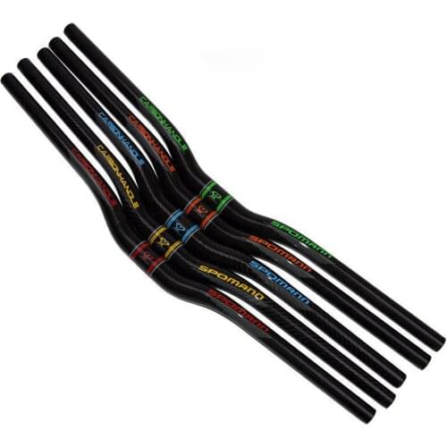 31.8mm Ultralight Carbon Fiber Mountain Road Bike MTB Handlebar Flat Rise handlebar Bicycle steering wheel accessories