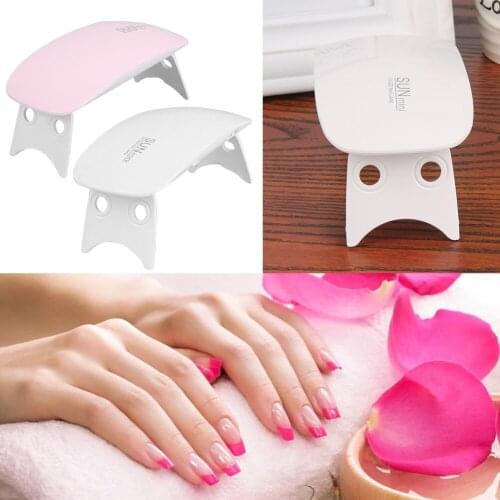 6W Mini Portable LED Sunlight UV LED Lamp Nail Gryer With USB Cable for 45s/60s Timer Setting
