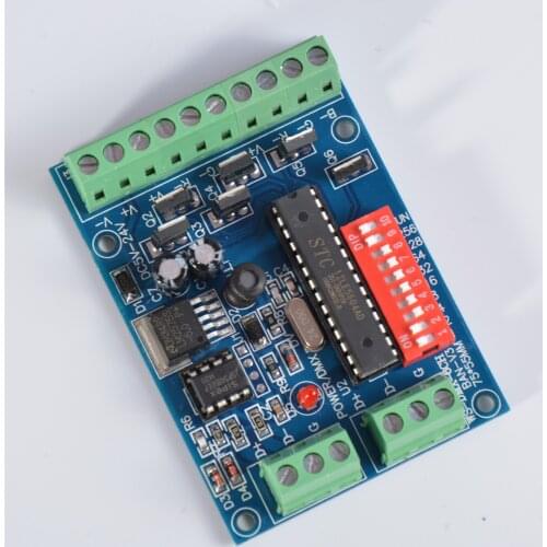 6CH Controller DMX512 Constant Pressure Plate Common For Strip Module Dump Node 5V~24V Decoder WS-DMX-6CH-BAN-V3