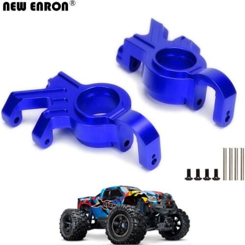 #7737 2Pc Aluminum Left&Right Steering Hub Carrier Blocks For RC Car Crawler Part 1/5 Traxxas X-Maxx XMaxx 6S 8S 77076-4 77086-4
