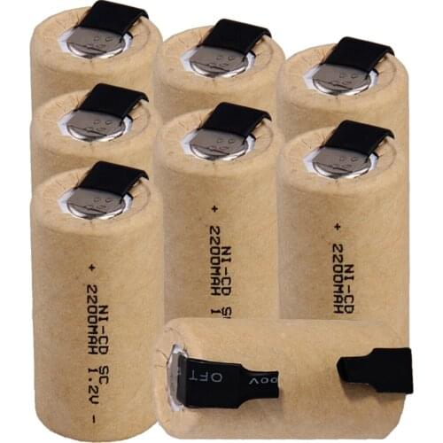 Lowest price 32 piece SC battery 1.2v batteries rechargeable 2200mAh nicd battery for power tools akkumulator