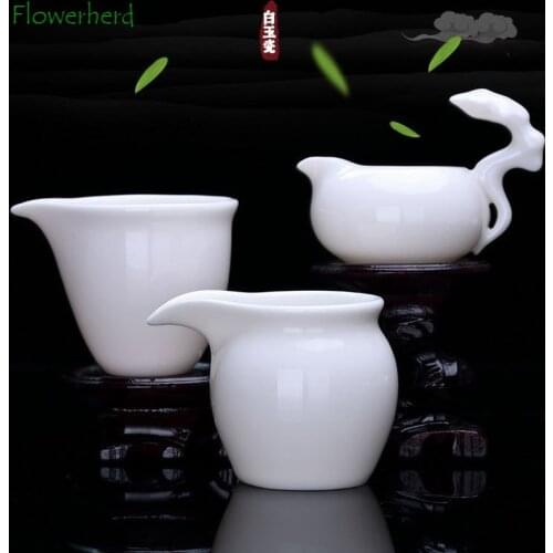 White Porcelain Teaware Ceramic Tea Divider Household Kung Fu Tea Set