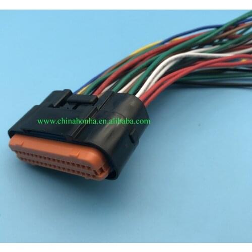 Free shipping 1pcs 34 Pin 1.0mm male and female plug MX23A34XF1 MX23A34SF1 Waterproof Automotive Connector Motorbike ECU Socket