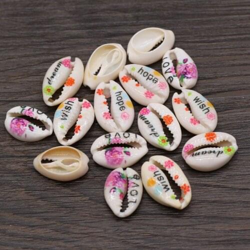 10pcs/lot Fashion Shell Small Accessories Conch Shape Natural Shell Loose Beads for Making Jewerly Accessories 14x18-16x20mm