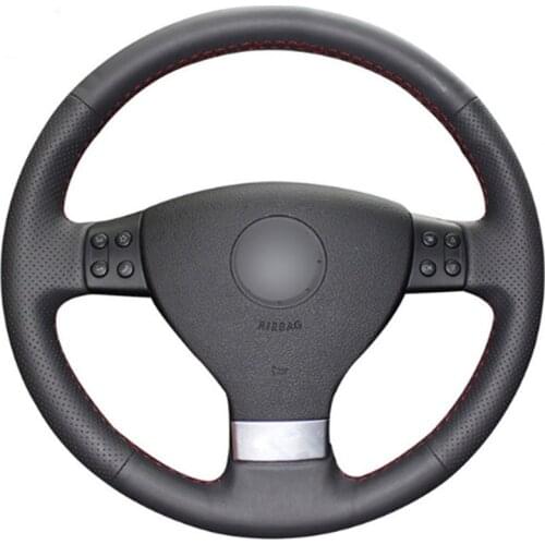 DIY Sewing-on PU Leather Steering Wheel Cover Exact Fit For VolksWagen Golf 5 Mk5 Passat B6 Mk5 Tiguan 2007-2011