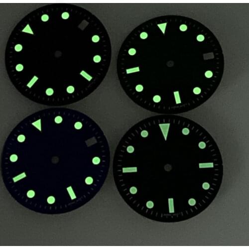 28.5mm Green Watch Dial for Mingzhu DG 2813 3804 Movement