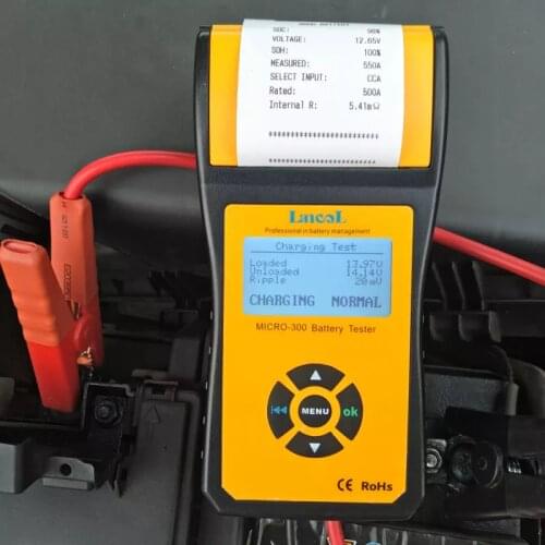 MICRO-300 Digital Car Analyzer with Printer Tester Diagnostic 12V Car Battery Tester