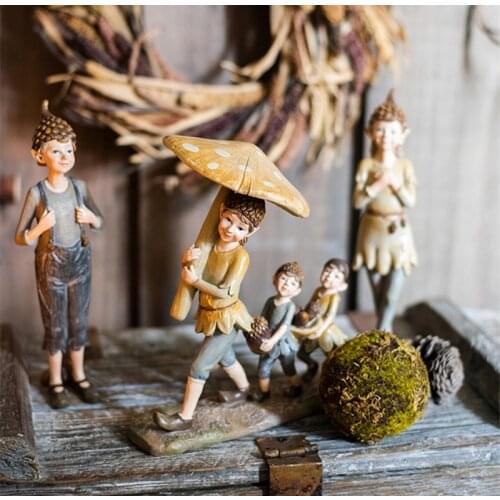 [MGT] European Creative resin sculpture forest elves Country girl modern home decoration crafts living room decoration statue