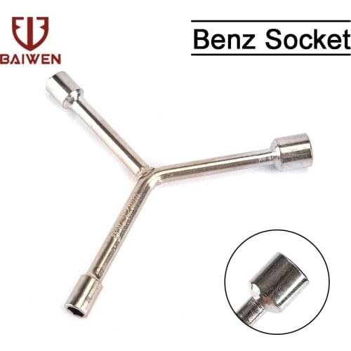 Multifunction 3 Ways Universal Triangle Wrench Keys For Bicycle Repair Tools 8/10/12mm Outer Spanner Socket Wrench