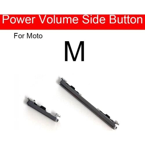 1 set Power Volume Side Button Flex Cable For Motorola MOTO M XT1662 XT1663 Volume Up Down Button Key Flex Ribbon Replacement
