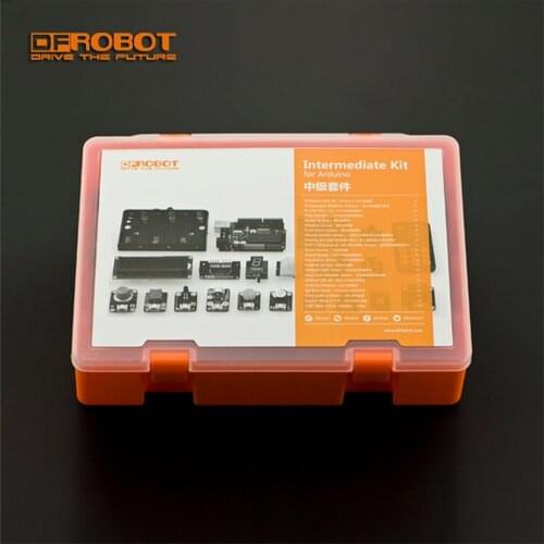 DFRobot Gravity Intermediate Kit for Arduino Include DFRdunio UNO borad Sensor Shield 16 Lessons Support Mind+ graphical program