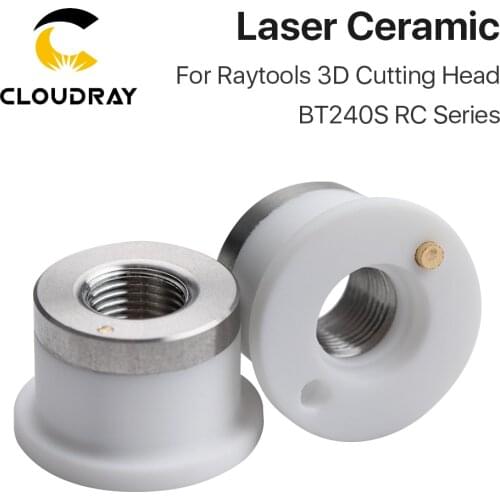 Cloudray Laser Ceramic of BT240S RC Series Dia.19.5mm Nozzle Holder for Raytools 3D Fiber Laser Cutting Head