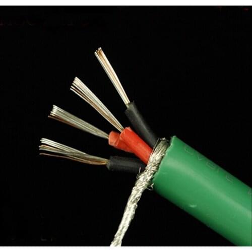 MCINTOSH 4core Shielded Silver & Copper Rca Cable Sell for DIY Amplifier CD Player Home Theater -(Per 1m)