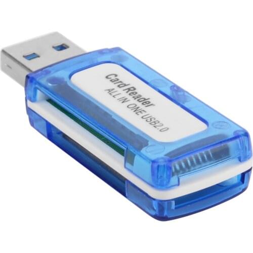 Mini All in One Memory Card Reader for Micro SD TF MS Micro M2 USB 2.0 Smart Card Reader 4 in 1 Multi Portable Cardreader
