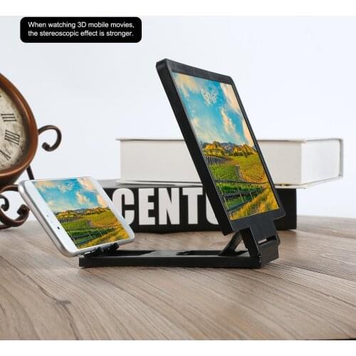 Mobile Phone Screen Magnifier Eyes Protection Display 3D Video Screen Amplifier Folding Enlarged Expand Stand Holder