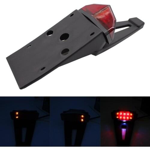 Motorcycle Rear Fender Mudguards Tail Lights LED Motocross Bike Brake Stop Light for CRF KTM EXC WRF 250 400 426 450
