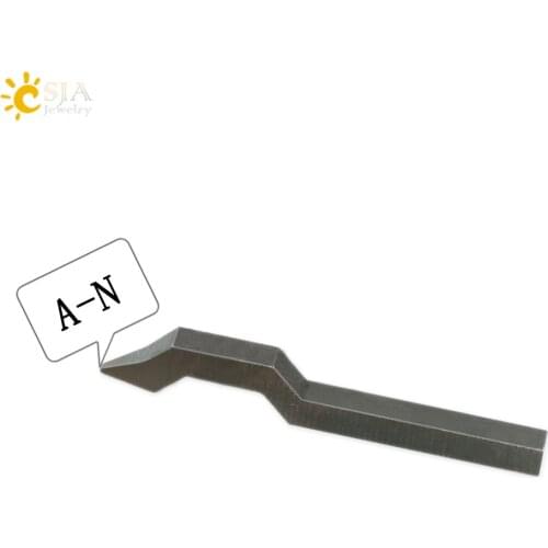 CSJA 26 Letters A B C D E F G H I J K L M N Male Female Jewelry Metal Steel Stamp Tool Mold for Ring Bracelet Mark Letters E179