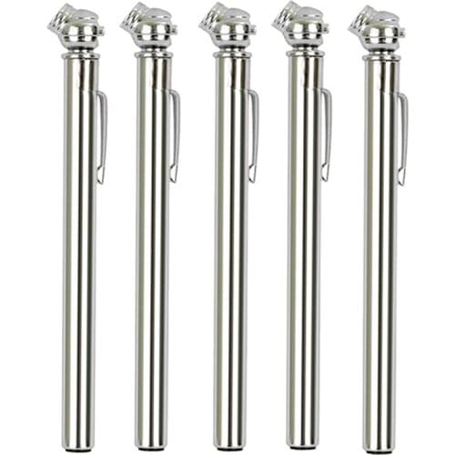 Low Pressure Pen Tire Gauge 1-20 PSI for Golf Carts, ATVs and Air Springs 5 Pack