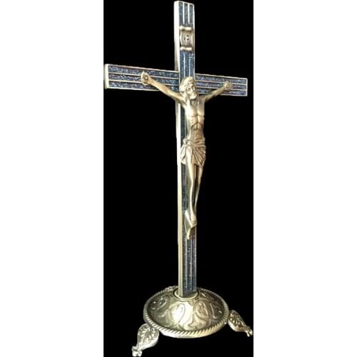 2021 New Church Relics Figurines Crucifix Jesus Christ On The Stand Cross Wall Crucifix