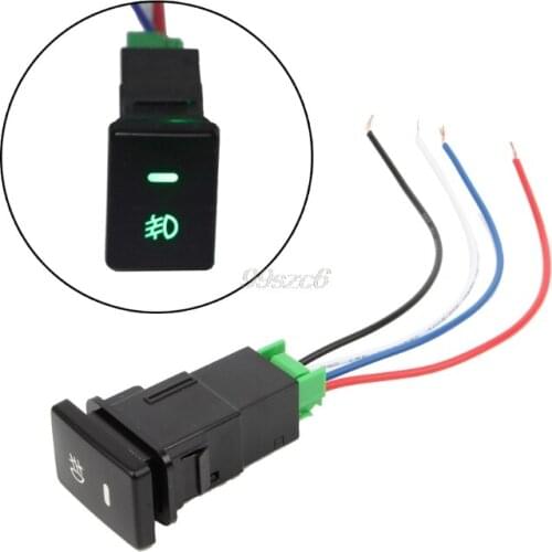OOTDTY DC 12V Front Fog light Push Switch 4 Wire Button For Toyota Camry Prius Corolla Oct10 Drop Ship Dropshipping