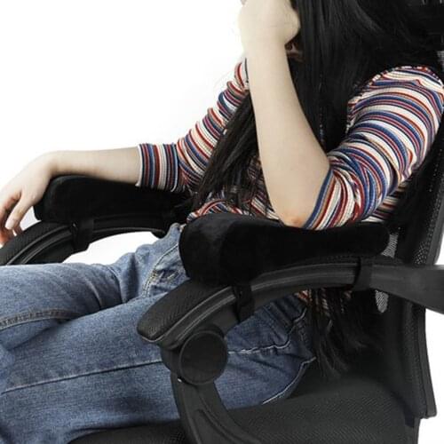 Slow Rebound Memory Foam Hand Pillow PU Inner Core Upgrade Chair Armrest Cushion Comfortable Office Chair Armrest Cover