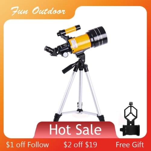 Professional Astronomical Telescope 70MM Eyepiece 150Times Zoom High-Power Night Vision Deep Space Star View Universe Telescope