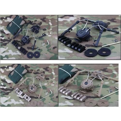 Helmet Rail Adapter Set For Comtac Headset Military Helmet Adapter Peltor Comtac Headset Helm Rail Z046